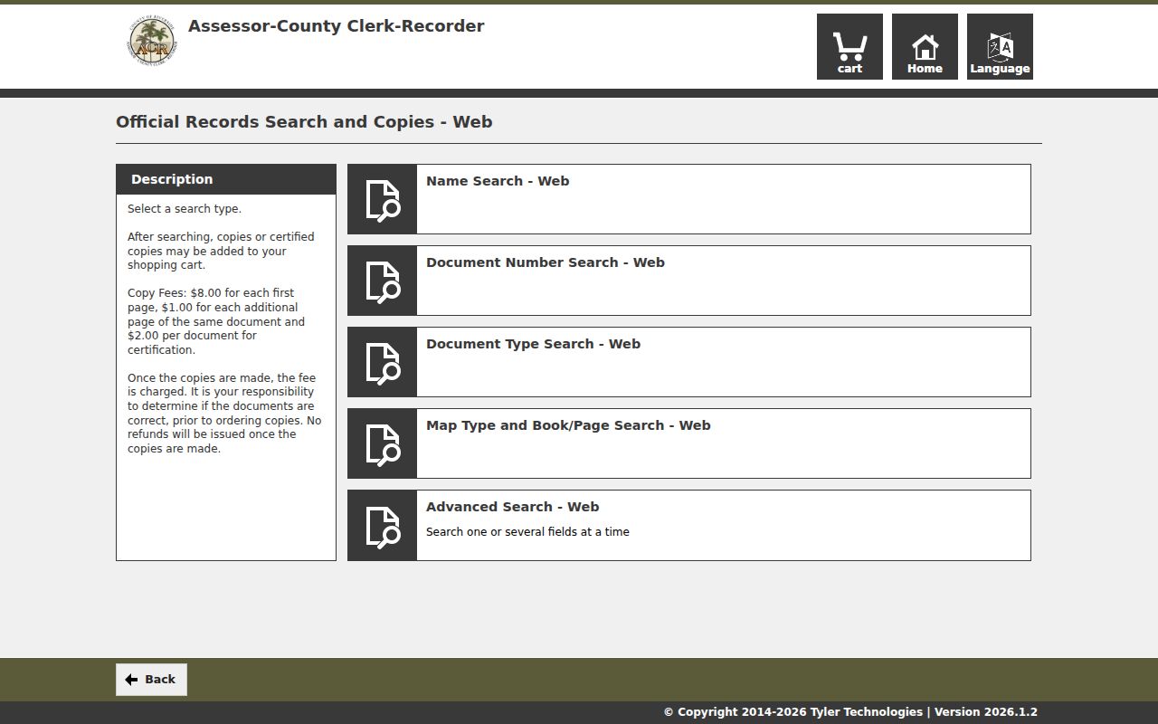 Riverside County Official Records Search and Copies portal used for Cathedral City people search
